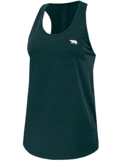 Fitness Mania - Running Bare Tigress Tie-Back Womens Workout Tank Top - Jungle Queen