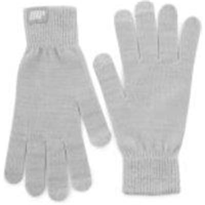 Fitness Mania - Knitted Gloves – Grey - S/M - Grey