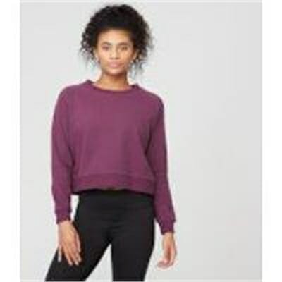 Fitness Mania - Tru-Fit Crew Sweatshirt - L - Plum