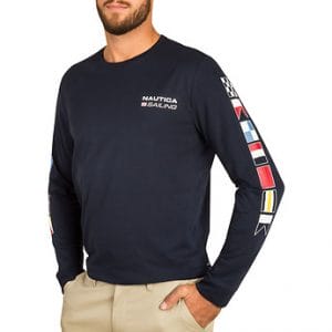 Fitness Mania - NAUTICA 83 SAILING 83 FLAG LONG SLEEVE TEE