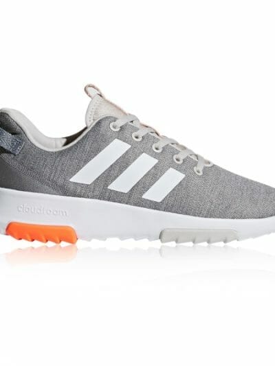 Fitness Mania - Adidas Cloudfoam Race TR - Kids Boys Running Shoes - Chalk Pearl/White/Hi-Res Orange