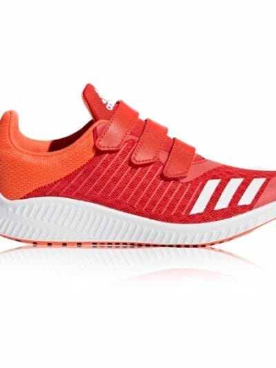 Fitness Mania - Adidas FortaRun Velcro - Kids Girls Running Shoes - Hi-Res Red/White/Hi-Res Orange