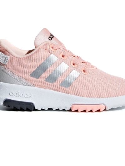 Fitness Mania - Adidas Racer TR INF - Toddler Girls Running Shoes - Coral/Silver/White
