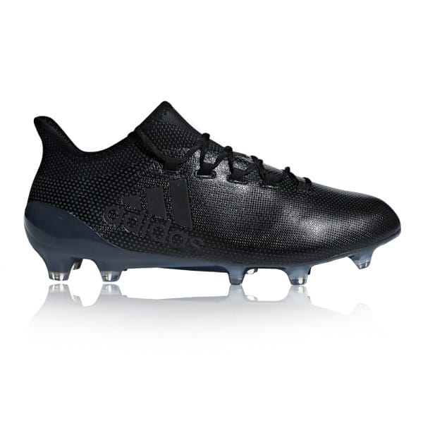 Fitness Mania - Adidas X 17.1 Firm Ground - Mens Football Boots - Core Black/Core Black/Super Cyan