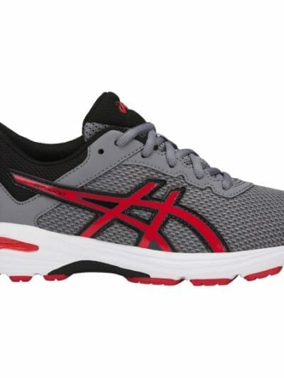 Fitness Mania - Asics GT 1000 6 GS - Kids Boys Running Shoes - Stone Grey/Classic Red/Black
