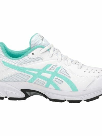 Fitness Mania - Asics Gel 195TR GS - Kids Girls Cross Training Shoes - White/Aruba Blue/Silver
