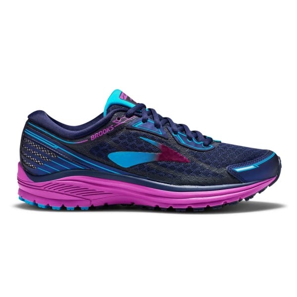 Fitness Mania - Brooks Aduro 5 - Womens Running Shoes - Evening Blue/Purple Cactus Flower/Teal Victory