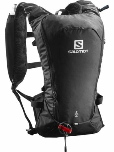 Fitness Mania - Salomon Agile 6 Trail Running Backpack Set - Black