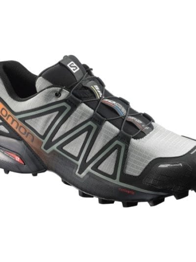 Fitness Mania - Salomon Speedcross 4 CS - Mens Trail Running Shoes - Shadow/Black/Hawaiian Sunset