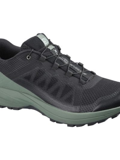 Fitness Mania - Salomon XA Elevate - Mens Trail Running Shoes - Black/Balsam Green/Black