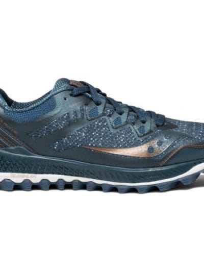Fitness Mania - Saucony Peregrine 8 - Womens Trail Running Shoes - Blue/Denim/Copper