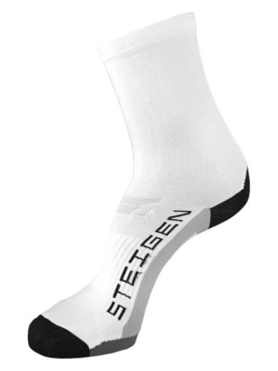 Fitness Mania - Steigen Three Quarter Length Running Socks - White