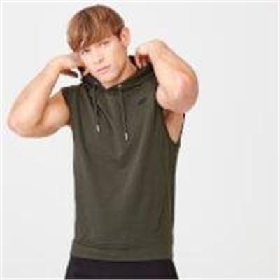 Fitness Mania - Form Sleeveless Hoodie - L - Khaki