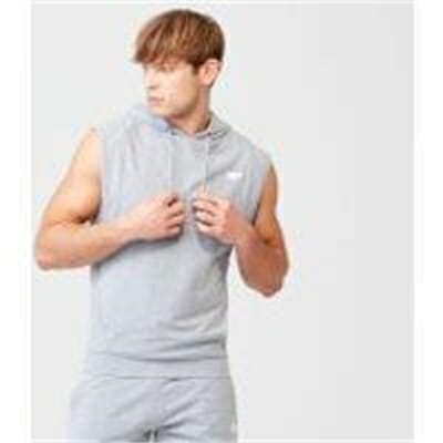 Fitness Mania - Form Sleeveless Hoodie - S - Grey Marl