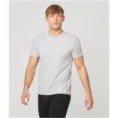 Fitness Mania - Luxe Classic V-Neck T-Shirt - M - Grey Marl