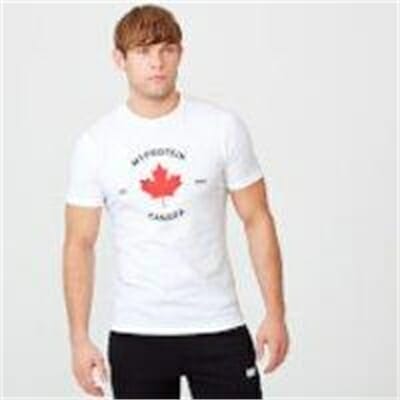 Fitness Mania - Maple Leaf T-Shirt - L - White