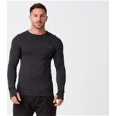 Fitness Mania - Sculpt Seamless Long Sleeve T-Shirt - L - Black