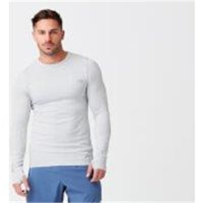 Fitness Mania - Sculpt Seamless Long Sleeve T-Shirt - L - Silver