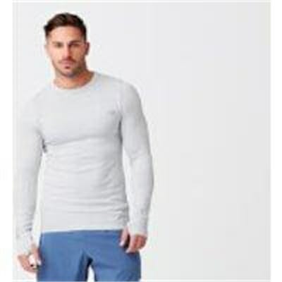 Fitness Mania - Sculpt Seamless Long Sleeve T-Shirt - XL - Silver