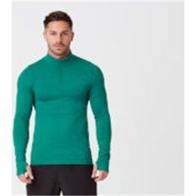 Fitness Mania - Sculpt Seamless ¼ Zip-Top - L - Dark Green