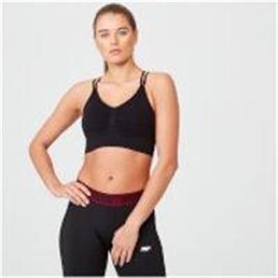 Fitness Mania - Shape Seamless Sports Bra - M - Black