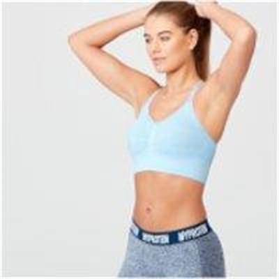 Fitness Mania - Shape Seamless Sports Bra - M - Light Blue Marl