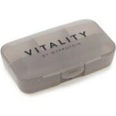 Fitness Mania - Vitality Pill Box – Black Steel