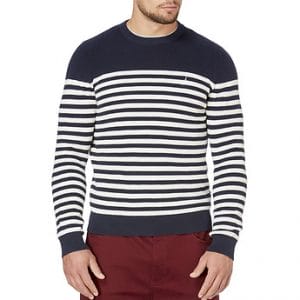 Fitness Mania - Crew neck Breton stripe sweater