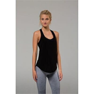 Fitness Mania - Onzie Glossy Flow Tank Black