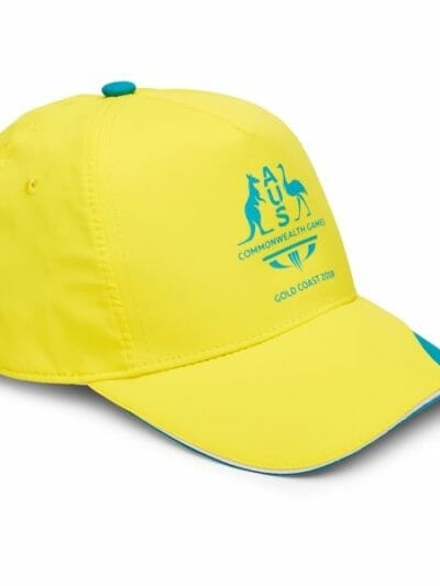 Fitness Mania - Diadora Commonwealth Games Kids Sports Cap - Yellow/Green