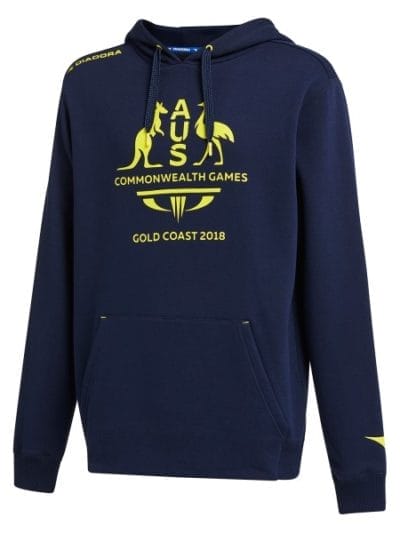 Fitness Mania - Diadora Commonwealth Games Mens Training Hoodie - Navy