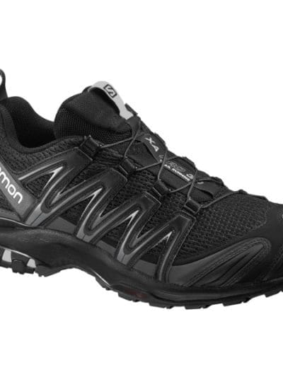 Fitness Mania - Salomon XA Pro 3D Wide - Mens Trail Hiking Shoes - Black/Magnet/Quiet Shade