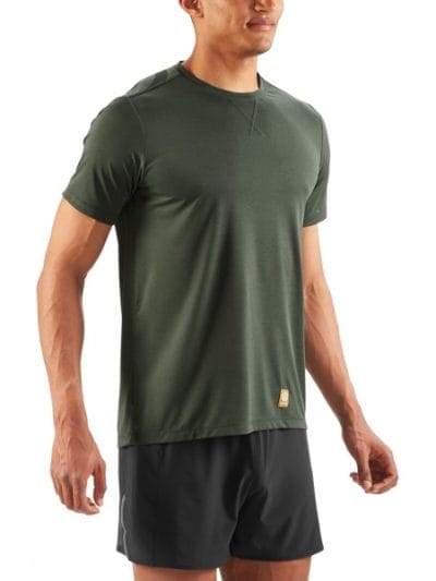 Fitness Mania - Skins Activewear Fitness Avatar Mens Short Sleeve Training T-Shirt - Utility Marle