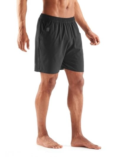 Fitness Mania - Skins Activewear Square 7 Inch Mens Running Shorts - Black