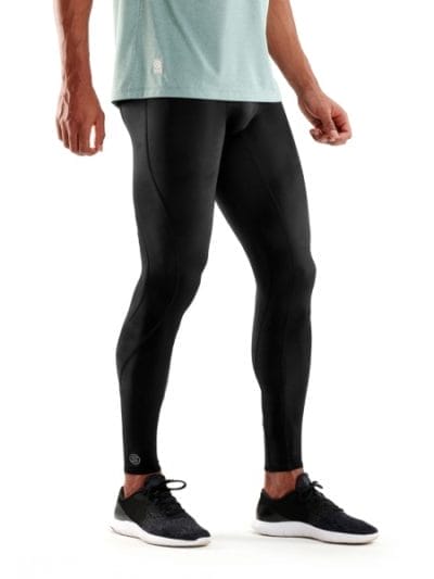 Fitness Mania - Skins DNAmic Mens Compression Long Tights - Black/Black