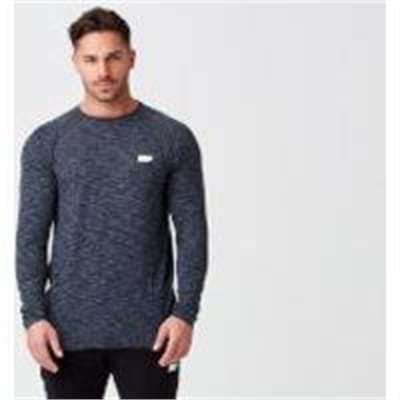 Fitness Mania - Performance Long-Sleeve Top - M - Navy Marl
