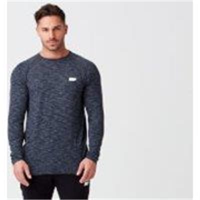 Fitness Mania - Performance Long-Sleeve Top - S - Navy Marl