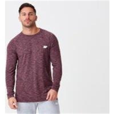 Fitness Mania - Performance Long-Sleeve Top - XL - Burgundy Marl