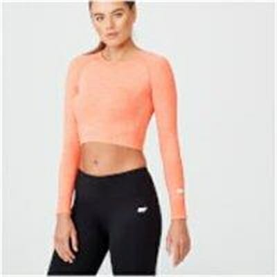 Fitness Mania - Shape Seamless Crop Top - XL - Light Coral Marl