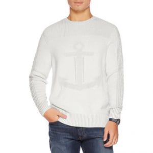 Fitness Mania - CREW NECK TONAL ANCHOR SWEATER