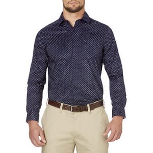 Fitness Mania - Long Sleeve Peacoat Print Shirt