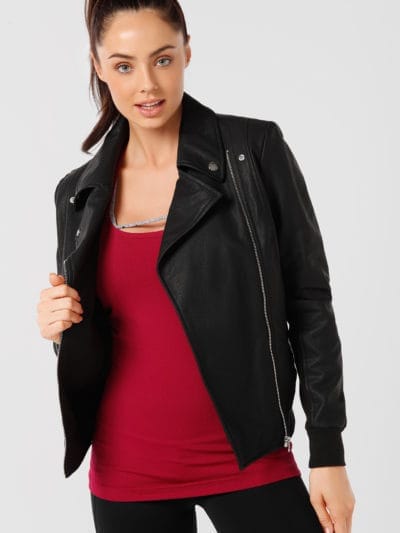 Fitness Mania - Vegan Leather Active Jacket