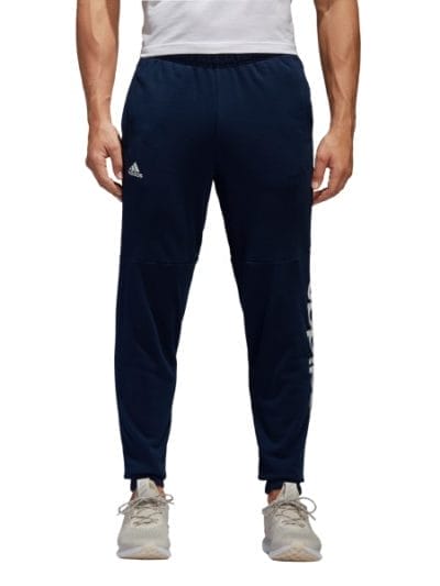 Fitness Mania - Adidas Essentials Linear Logo Mens Sweatpants - Collegiate Navy/White