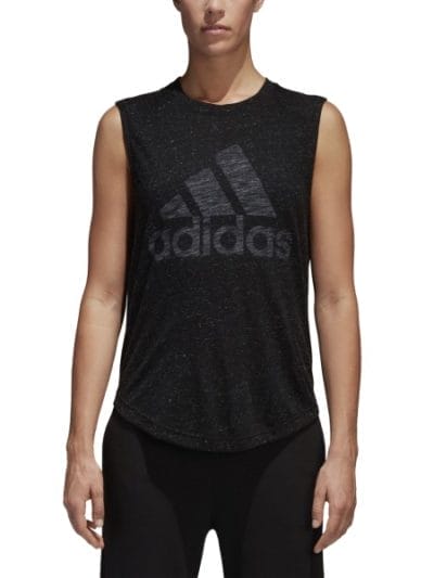 Fitness Mania - Adidas ID Winners Womens Casual Muscle Tank Top - Black