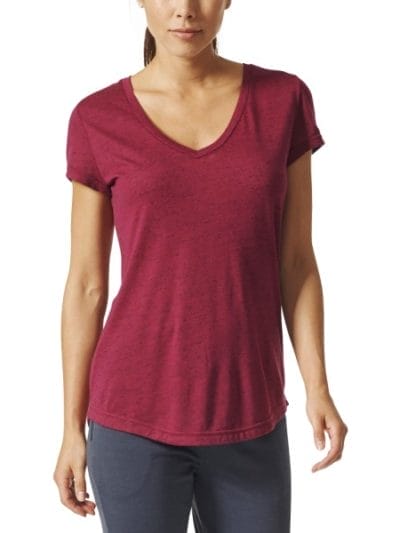Fitness Mania - Adidas ID Winners Womens Casual T-Shirt - Mystery Ruby