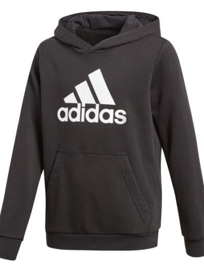 Fitness Mania - Adidas Logo Kids Boys Training Hoodie - Black/White