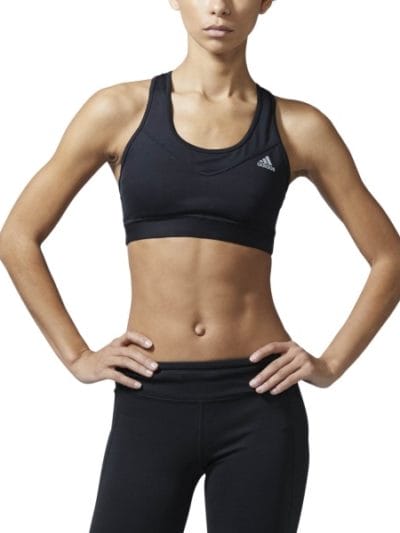 Fitness Mania - Adidas Techfit Womens Sports Bra - Black/Matte Silver