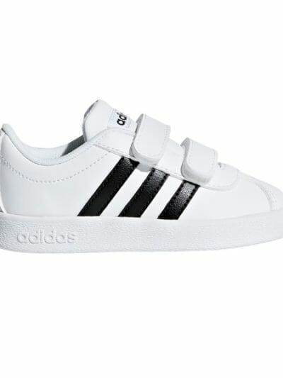 Fitness Mania - Adidas VL Court 2.0 CMF - Kids Casual Shoes - White/Black