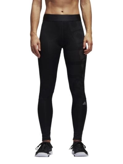 Fitness Mania - AdidasTechfit Badge Of Sport Womens Long Training Tights - Black