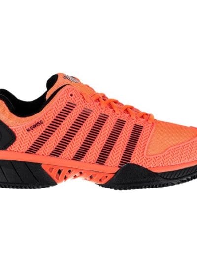 Fitness Mania - K-Swiss Hypercourt Express Mens Tennis Shoes - Neon Blaze/Black